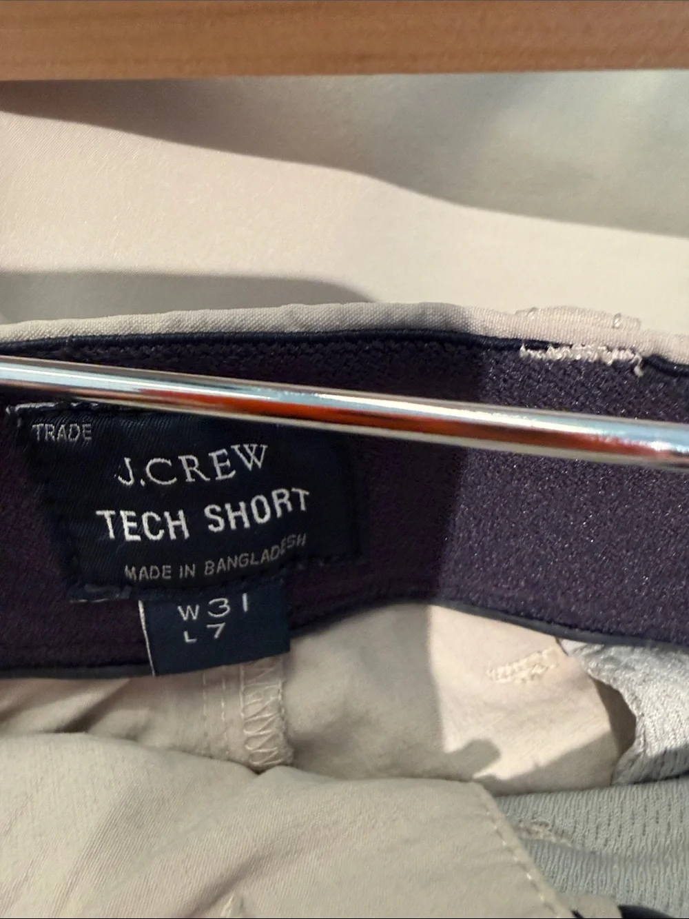 Men’s Casual JCrew Khaki Tech  Shorts - Lightweight Summer Short